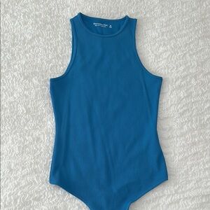 Abercrombie Blue Ribbed Bodysuit